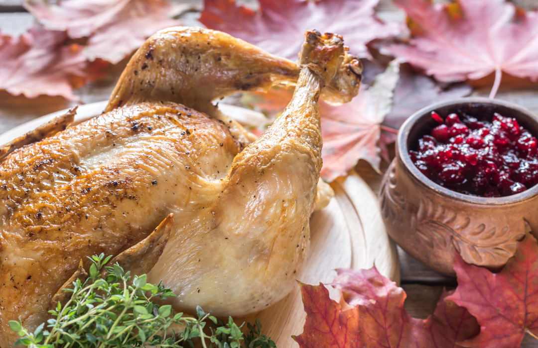 Grilled Chicken with Dijon-Cranberry Glaze