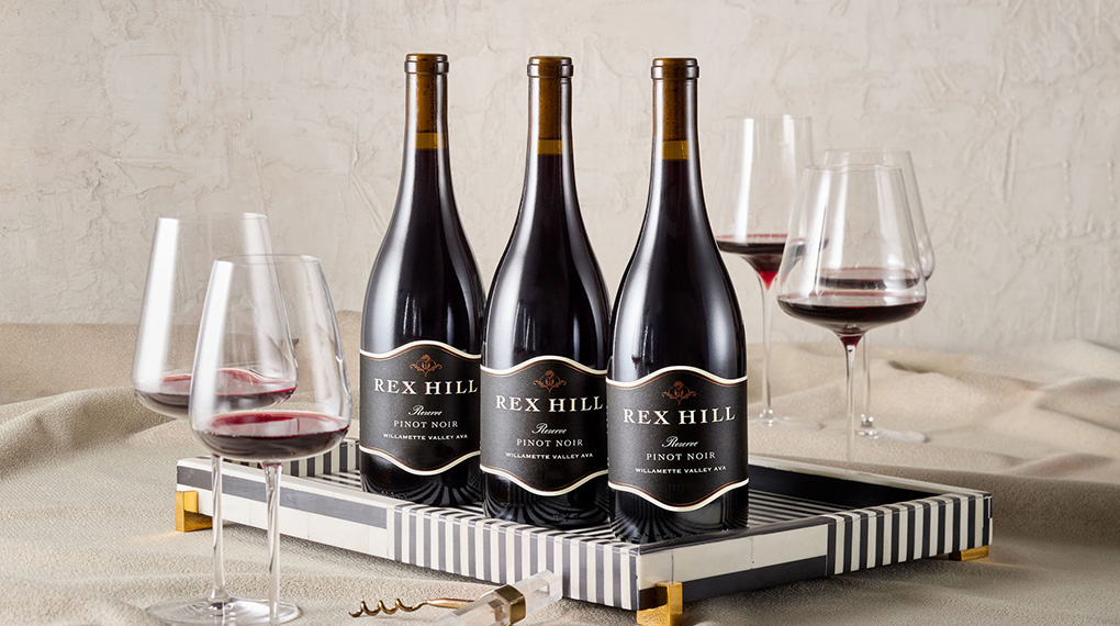Side-by-side tasting of REX HILL Pinot Noir highlighting vintage variation