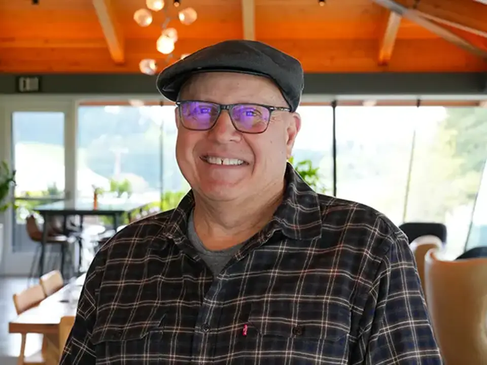 Rex Hill team member, Gene Helfrich.