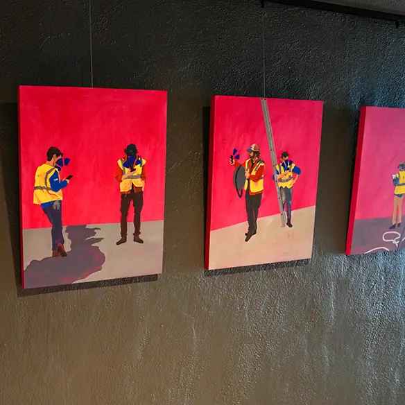 Work In Progress 1 -4 artwork by Krystyny Vandenberg at Rex Hill.